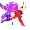 Noeud à coller en PP - starmetal bouquet - assortiment (961) - 11cm
