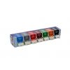 Kartonnen dispenser + 7x250 etiketten LABELFFRESH EXPRESS - multicolor