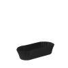 Papieren ovale cuvet nr88 CALYPSO - zwart - ø40x150x25mm
