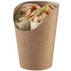 Scoop tortilla en carton - kraft - 70x60-122mm
