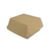 Hamburger box karton bruin/wit 115x105x80mm