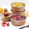 Combi bowl en carton brun 148x129x60mm 750ml + couvercle PET transparent ø 148mm