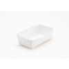 Barquette en carton - blanc - 135x70x45mm