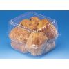 RPET patisseriedoos met scharnierdeksel ventilerend PATIPACK 285BG100 - transparant - INT ø270x100mm