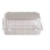 Boîte pâtissière en rPET avec couvercle à charnière ventilée PATIPACK 12,5BP65 - transparent - INT 280x165x65mm