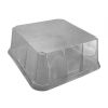Couvercle pâtisserie en rPET ACTIPACK ventilé 1515DXN03N - transparent - INT 170x170x80mm