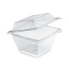 PET saladeverpakking met afscheurbaar scharnierdeksel FRESHIPACK FR1000 - transparant - 155x155x112mm 1000ml