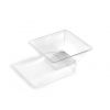 Fond emballage salade RPET SQUARE BOWLS SEAL transp 95x95x45mm 175ml - S11006