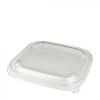 RPET dome deksel voor saladeverpakking SQUARE BOWLS - transparant - 175x175x18m