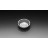 Barquette en alu avec bord roulé - argent - ø99x25mm 110ml