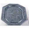 Presenteerschotel PET octagonaal zwart marmer 460x300mm - SM8365