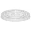 RPET plat deksel open/strawslot - transparant - diameter 94,8x11mm