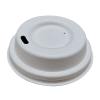 Couvercle en bagasse dôme - blanc - ø63mm