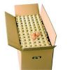 boites à oeufs PETIT brun- K- simple cannelure 590x295x320mm