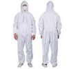Combinaison non-tissée blanc Taille XL avec capuche et tirette