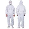 Coverall met kap en rits non woven XL WIT 27x1x36,5 cm