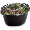 Ravier en combi en PP HMR + couvercle WOKIPACK WOKNP2301 - transparent - 245x206x125mm 2300ml