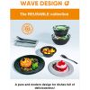 Bowlipack Wave Design bowl réutilisable 400 ml