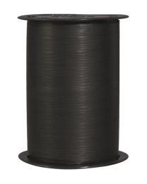 10000508 - PP lint crêpepapier effect, matte afwerking matline crepon - zwart (023) - 10mm x 250m
