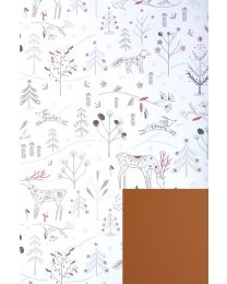 15030452 - Dubbelzijdig Winter wonderland geschenkpapier Merry - 50cmx200m-510090