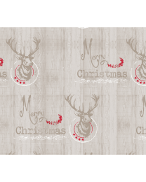 Geschenkpapier rendier beige/rood 50cmx200m