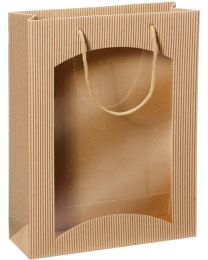 17200014 - Sachet en papier pour 3 bouteilles - Natura - 270x85x360mm
