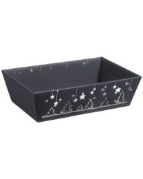 17300100 - Kartonnen geschenkmand vierhoekig - Natura- Medium 336x196x110mm