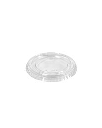 63020179 - Couvercle en RPET BIOPAK pour pot à sauce - transparent - ø 78x6mm