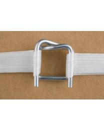 23600016 - Polyester hotmelt omsnoeringsband balenpers kern 60mm - wit - 13 mm x 350m