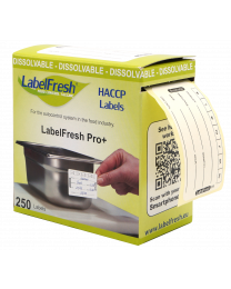 LABELFRESH dissolvable etiketten PRO 70x45mm x 7 DAGEN - LFPRODIS7DAYS