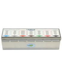25100034 - Starterkit LABELFFRESH EASY: dispenser inox + 7x500 etiketten - 70x45mm