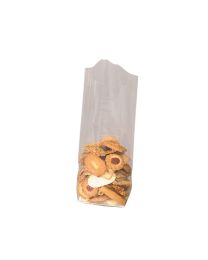 32310002 - Sachet en OPP à fond croisé avec en carton 35µ - transparent - 120x260mm