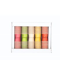 44210022 - Assortiment cuvet CUISINE in papier 5 kleuren 38x30mm