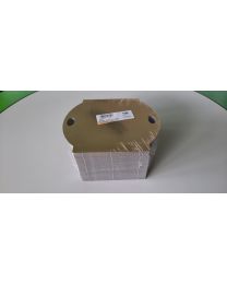46020029 - Kartonnen onderlegger GOUD/ZWART schaal met handvat 1,5mm 17,8x17,8cm
