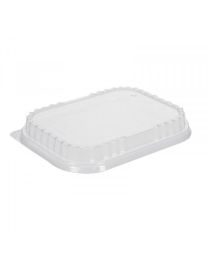 PET rechthoekig dome deksel READY2COOK - transparant -  185x143x25mm