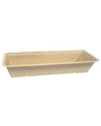 Schaal bagasse A16 naturel 74x200x34mm