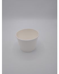 61600040 - Container carton blanc rond 90x62mm 240ml