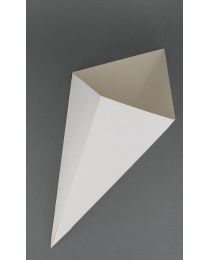 61620013 - Sachet cornet carton blanc 263x184mm - COR1826