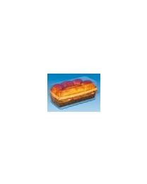 62010226 - RPET patisseriedoos met scharnierdeksel ventilerend PATIPACK 10BP50ALY - transparant - INT 2x(80x80x50mm)