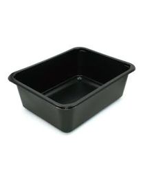 68100075 - Sealbakje PP MAPTIPACK zwart 187x137x36mm 650ml glad
