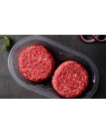 Ravier scellable en rPET pour 2 hamburgers ELITE - transparent - 232x146x35mm