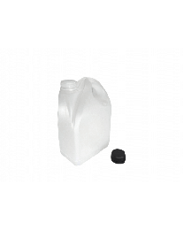 Jerrycan HDPE 5L niet stapelbaar wit met dop