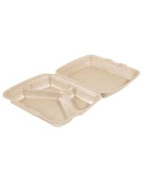 EPP menu box met scharnierdeksel met 3 compartimenten INFINITY HP4 - transparant - 207x240x78mm