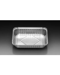 71010012 - Barquette en alu avec bord surélevé SILPA - argent - 222x158x38mm 862ml