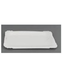 Assiette en carton - blanc - 107x160mm