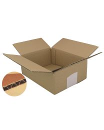 83000024 - Kartonnen vouwdoos enkele golf - FEFCO 201 - bruin - 250x1800x350mm