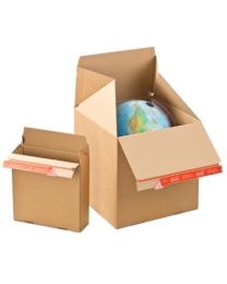 83910031 - Kartonnen verzenddoos eurobox - bruin - 294x94x387mm