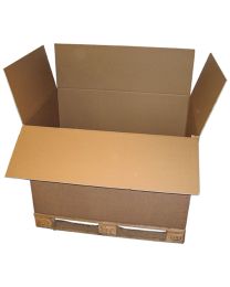 Kartonnen palletbox met dubbele golf - bruin - 1175x775x1075mm