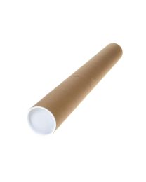 84000038 - Kokers in karton parallel gewikkeld - 68cm - ø 50/54mm met 2 deksels