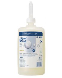 85100011 - Tork Premium Soap Liquid Mild 1l - S1 - wit - TORK420501